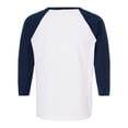thumbnail image 2 of M&O 5540 Raglan Three-Quarter Sleeve Baseball T-Shirt, 2 of 2
