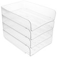 thumbnail image 1 of Miangastore 4pcs Desk Letter Tray Office Tray Paper Tray Organizer Clear Desktop File Holder Desktop Paper Holder Tray for Classroom Office Management, 1 of 9