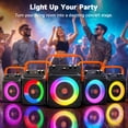 thumbnail image 3 of JYX Karaoke Machine for Adult, Wireless Speaker with RGB Light for Party, Portable Home Singing Speaker with 2 Microphones, T35-T, 3 of 12