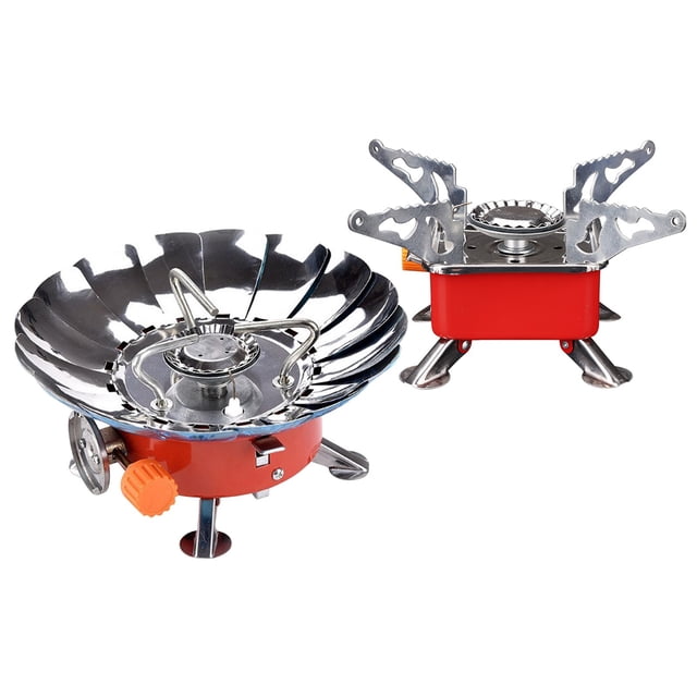 Portable Folding Butane Camping Stove Compact Lightweight Backpacking Burner for Outdoor Cooking, Picnics & Emergency Use