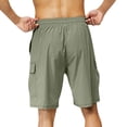 thumbnail image 4 of FAIWAD Men Lightweight Quick Dry Shorts Athletic Running with Pockets Elastic Waist Drawstring Gym Short Pants, 4 of 4