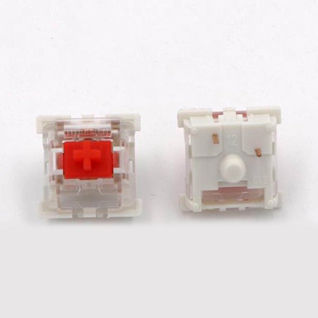 ziyahi Interrupteurs de Clavier Mécanique Interrupteur d'Axe diy Interrupteur d'Arbre de Clavier Interrupteur Bleu Pièces de Rechange Interrupteurs Rouges