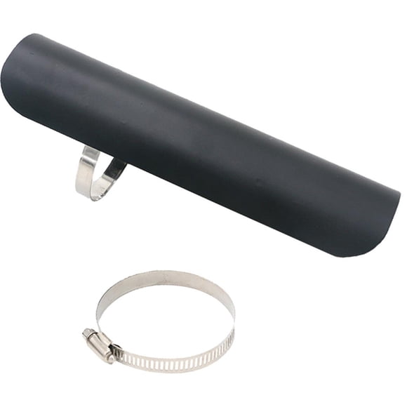 jinwen Couvercle d'Échappement de Moto 23 cm Couvercle d'Échappement Décor Garde la Chaleur pour, Noir,