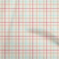 thumbnail image 1 of oneOone Cotton Cambric Light Beige Fabric Check Craft Projects Decor Fabric Printed By The Yard 56 Inch Wide, 1 of 4