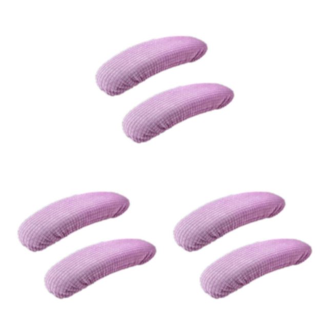 Baohd Soft And Comfortable Office Chair Armrest Covers Dustproof Wide Application Wear-resistant Polyester pale purple 3Set