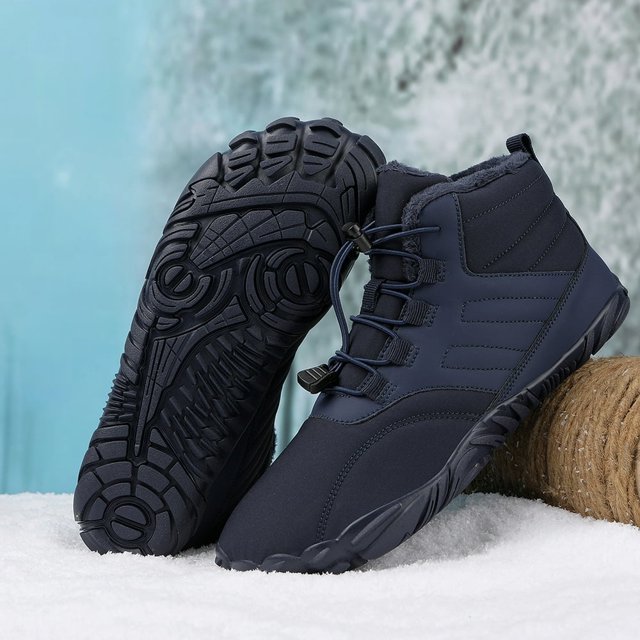 Rubber Jogging Sneakers Non-Slip Breathable High Ankle Boots for Outdoor Walking