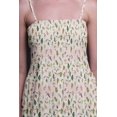 thumbnail image 3 of Bimba Fleurs Feuilles Bimba Imprimé Femmes Fluide Smocké Bretelles Spaghetti Robe-Xxx-Grand, 3 of 7