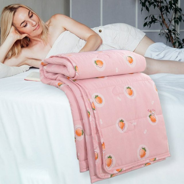 CUITING Lightweight Summer Quilt Queen Size Quilted Washed Cotton Conditioner Napping Quilt For Kids Adult Skin-Friendly
