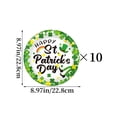 thumbnail image 2 of E St Patricks Day Party Supplies Disposable Tableware Set Plates Cups Forks Knives Spoons Decorative Paper Tableware For Themed Celebration 9 Inch Plates, 2 of 2