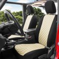 thumbnail image 2 of FH Group Neoprene Waterproof Custom Fit Car Seat Covers Front Set Beige for 2020-2024 Jeep Gladiator, 2 of 5