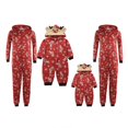 thumbnail image 1 of Pyjama de Noël Assorti pour la Famille Combinaison une-Pièce Maman Papa Enfants Sweat à Capuche Cerf, 1 of 8