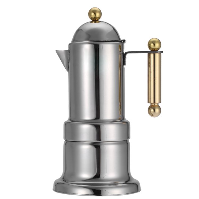 With Valve Stovetop Espresso Maker, Moka Pot, For Cafe Home Kitchen
