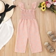 thumbnail image 2 of MIASHUI Girls Jumpsuit Casual Summer Ruffles Sleeveless One Piece Romper,Red,2-3 Years, 2 of 6