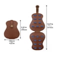 thumbnail image 2 of Guitar Pick Holder 18 Slots Guitar Shaped PU Leather Custom Name for Guitar Lovers Picks Storage, 2 of 3
