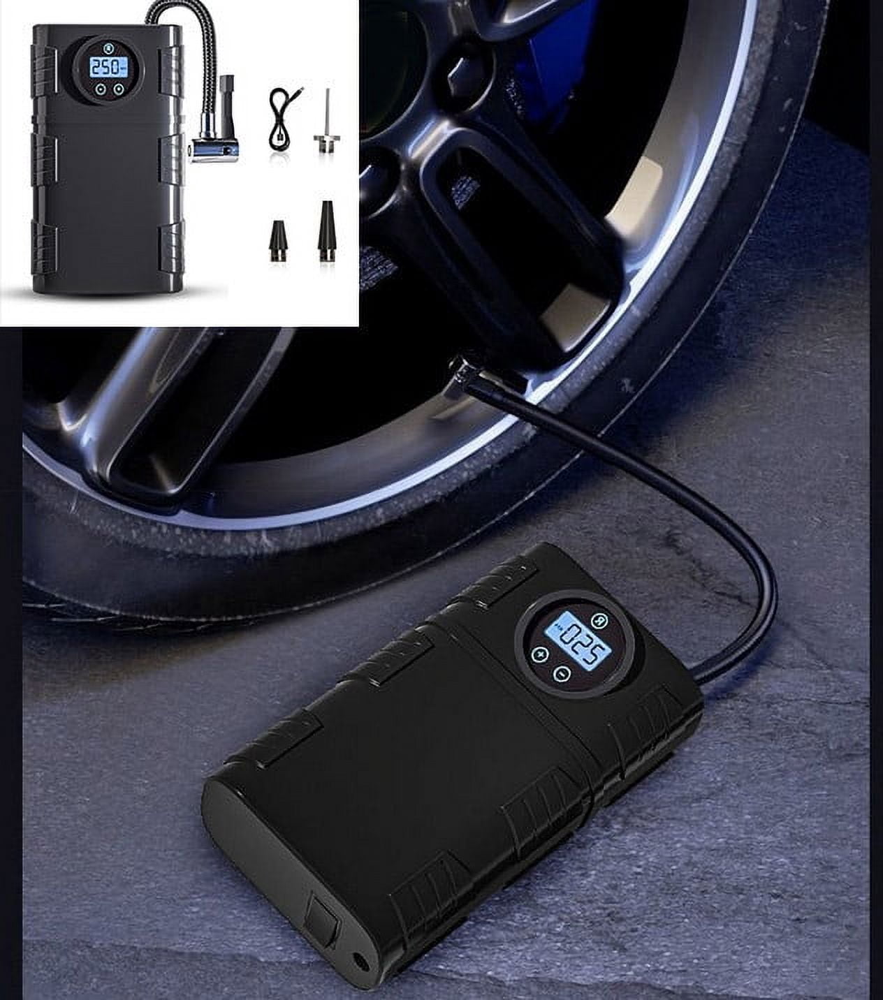 Dvkptbk Air Pump Intelligent Car Inflatable Pump Vehicle Portable Car Wireless Intelligent Pump- Vehicle Tire Pump Air Pump