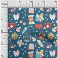 thumbnail image 2 of oneOone Velvet Teal Blue Fabric Tool Sewing Craft Projects Fabric Prints By Yard 58 Inch Wide, 2 of 4