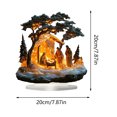 thumbnail image 2 of Village Manger Scene Desktop Ornament Indoor Tabletop Figurines for Home, 2 of 6