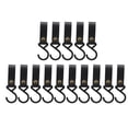 thumbnail image 1 of 15Pcs Crochets en Cuir de Haute Résistance Multifonctions S Cintres Portables pour Camping en Plein Air Noir, 1 of 14