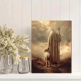 thumbnail image 2 of Toile Murale Religieuse Berger et Agneau 15,75 X 11,81 Pouces, 2 of 8