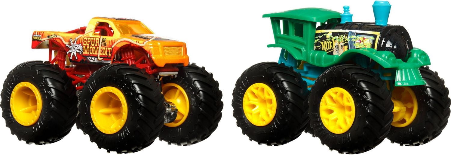 Hot Wheels Assorted Monster Trucks Demolition Doubles Coffret de 2