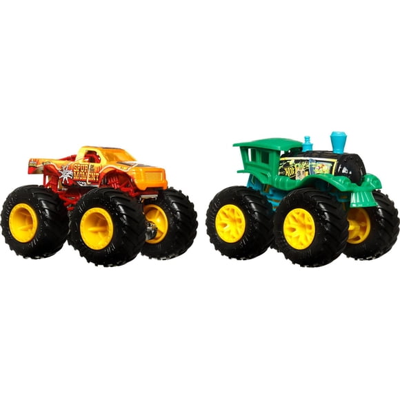 Hot Wheels Assorted Monster Trucks Demolition Doubles Coffret de 2