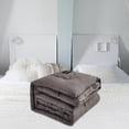 thumbnail image 4 of Feltree Heavyweight Washed Cotton Fiber Comforter Queen Size, Breathable Soybean Filled Winter Warm Quilt, Non-Clumping All Season Duvet Insert, 4 of 6