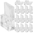 thumbnail image 1 of 25 Sets Heavy Duty Mirror Clips Mirror Holder Clips Clear Plastic Mirror Holders Mirror Mounting Clips For Wall Mounting Wardrobe Glass, 1 of 8