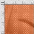 thumbnail image 2 of oneOone Viscose Chiffon Orange Fabric Asian Floral Block Craft Projects Decor Fabric Printed By The Yard 42 Inch Wide, 2 of 5