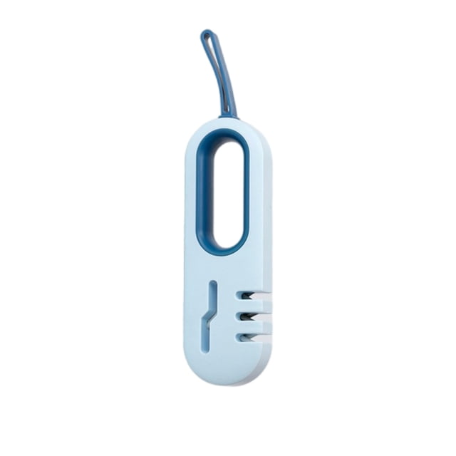 Portable Whetstone Kitchen Handheld Sharpener Reusable Ceramic Chef Gadgets House Professional Sharpening Stone BBQ Restaurant Grindstone Supplies Blue
