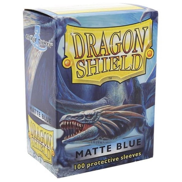 Arcane Tinmen ATM11003 Protège-Cartes Dragon Shield, Bleu Mat - 100 Unités