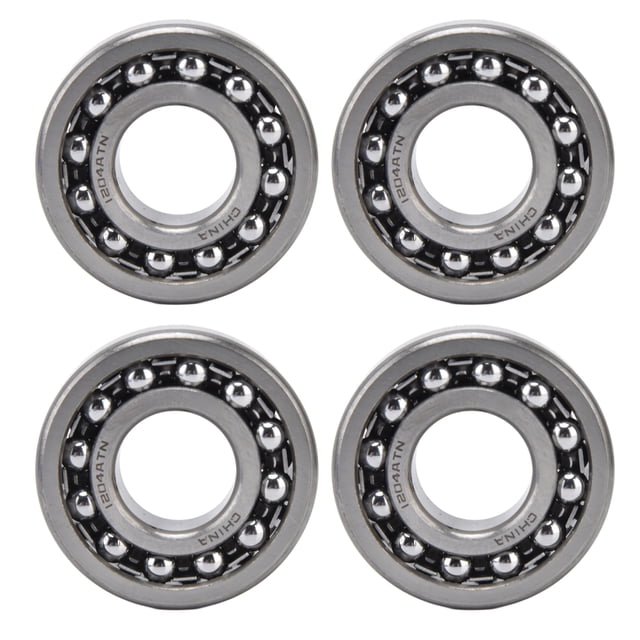 Roulement à Billes Auto-Aligner, 4 Pcs Étanches Rotation Stable Double Rangée pour Patins à Roulettes pour Moteurs 1204,1205,1206,1207,1208