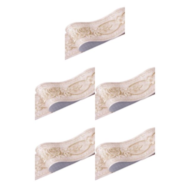Decodeary Wood Marbling SelfAdhesive Skirting Line Exquisite Workmanship And Retro Fashion PVC Waterproof Waist Line For Wall PVC brown peony 5Set