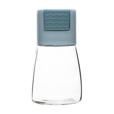 TopLLC Pepper Shakers Quantitative Push Type Conical Condiment Bottle Kitchen Solid Control Seasoning Bottle With Lid Kitchen Condiment Jar Dispenser Bottle Quantitative Salt Shaker