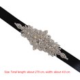 thumbnail image 2 of Wedding Ribbons Bridal Belt Dress Prom Crystal Wedding ribbons Sashes Evening Party Handmade Rhinestones Waistband, 2 of 8