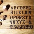 thumbnail image 2 of CAROOTU Metal Letters Numbers Cast Iron Decoration House Sign Doorplate DIY Cafe Wall, 2 of 7