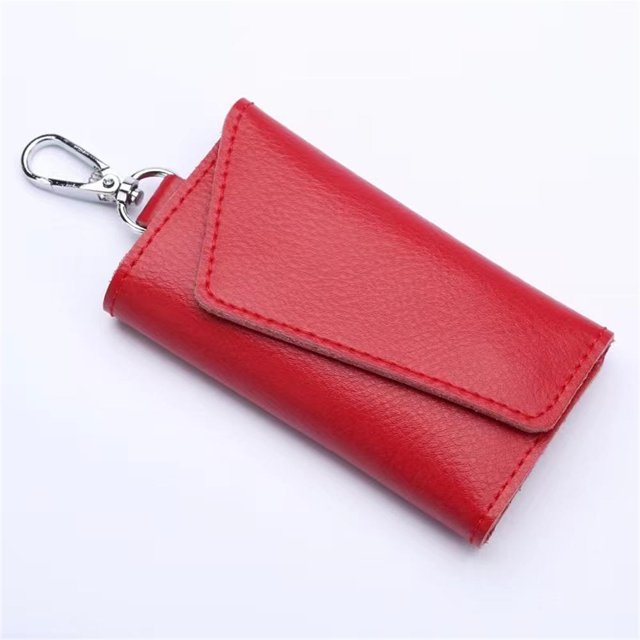 Multifunction Key Bag Housekeeper Holders Leather Keychain Men Women Buckle Keys Organizer Case