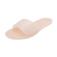 thumbnail image 1 of Womens Slide Sandals Flat Jelly Transparent Multicoloured Colorful Open Toe Non Slip Lightweight Breathable Indoor Outdoor Beach Slippers Pink, 1 of 8