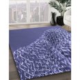 thumbnail image 3 of Ahgly Company Tapis d'Intérieur Lavable en Machine Carré Violet Transitionnel, 6 Pieds Carré, 3 of 7