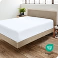 thumbnail image 4 of Bare Home Fitted Sheet - Premium 1800 Collection - Deep Pocket - Ultra-Soft Wrinkle Resistant - Split Queen, White, 4 of 7