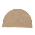 thumbnail image 1 of Colonial Mills Rug BB62ASLICESET Barefoot Bathroom Half Circle Braided Rug  Linen - 1 ft. 6 in. x 2 ft. 6 in. - Set of 2, 1 of 1