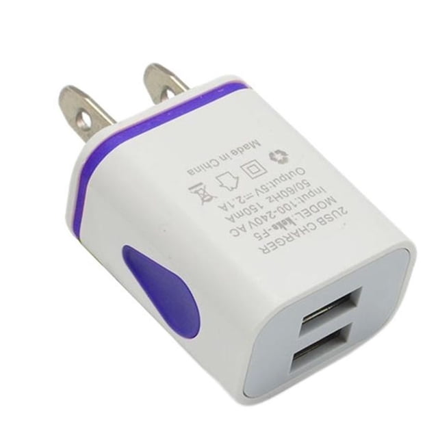 Xingzhi USB Wall Chargers Quick Universal LED High-performance Charging Head Wear-resistant Supplies Power Adapter for Office Using blue
