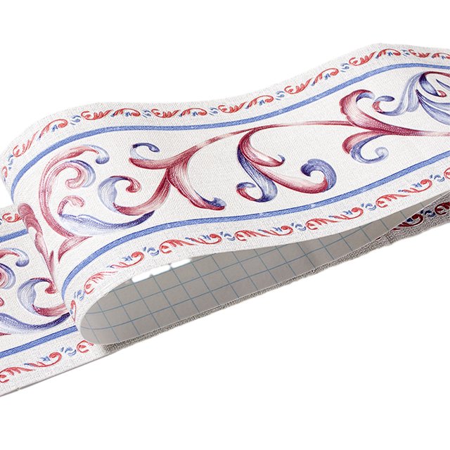 Decodeary Multi-color PVC Border Wall Corner Stick Super Strong Adhesive For Smooth white vine flower 1Set