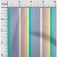 thumbnail image 1 of oneOone Cotton Poplin Fabric Multicolor Stripe Decor Fabric Printed BTY 56 Inch Wide, 1 of 1