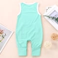 thumbnail image 3 of Newborn Clothes for Girls Newborn Infant Baby Girls Boys Sleeveless Ribbed Solid Knit Jumpsuit Clothes, 3 of 9