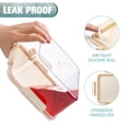 thumbnail image 3 of Sorbus 4-Pack Medium Tall Narrow Food Storage Containers with Lids, Clear, Stackable, 3 of 8