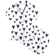 thumbnail image 2 of Hiiyo Pyjama à Manches Courtes avec Imprimé Cœurs pour Grandes Filles, Tailles 2-13, 2 of 5
