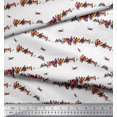 thumbnail image 3 of Soimoi Rayon Fabric Colorful Bird Print Sewing Fabric Yard 56 Inch Wide, 3 of 3