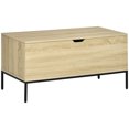 thumbnail image 1 of HOMCOM Storage Bench, Lift Top Storage Chest, Shoe Bench, Toy Box Organizer, 1 of 10