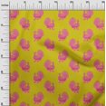 thumbnail image 2 of oneOone Polyester Lycra Fabric Peacock Block Print Fabric By The Yard 56 Inch Wide, 2 of 4