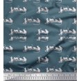 thumbnail image 1 of Soimoi Crepe Silk Fabric Monkey Animal Fabric Prints by Yard 42 Inch Wide, 1 of 1